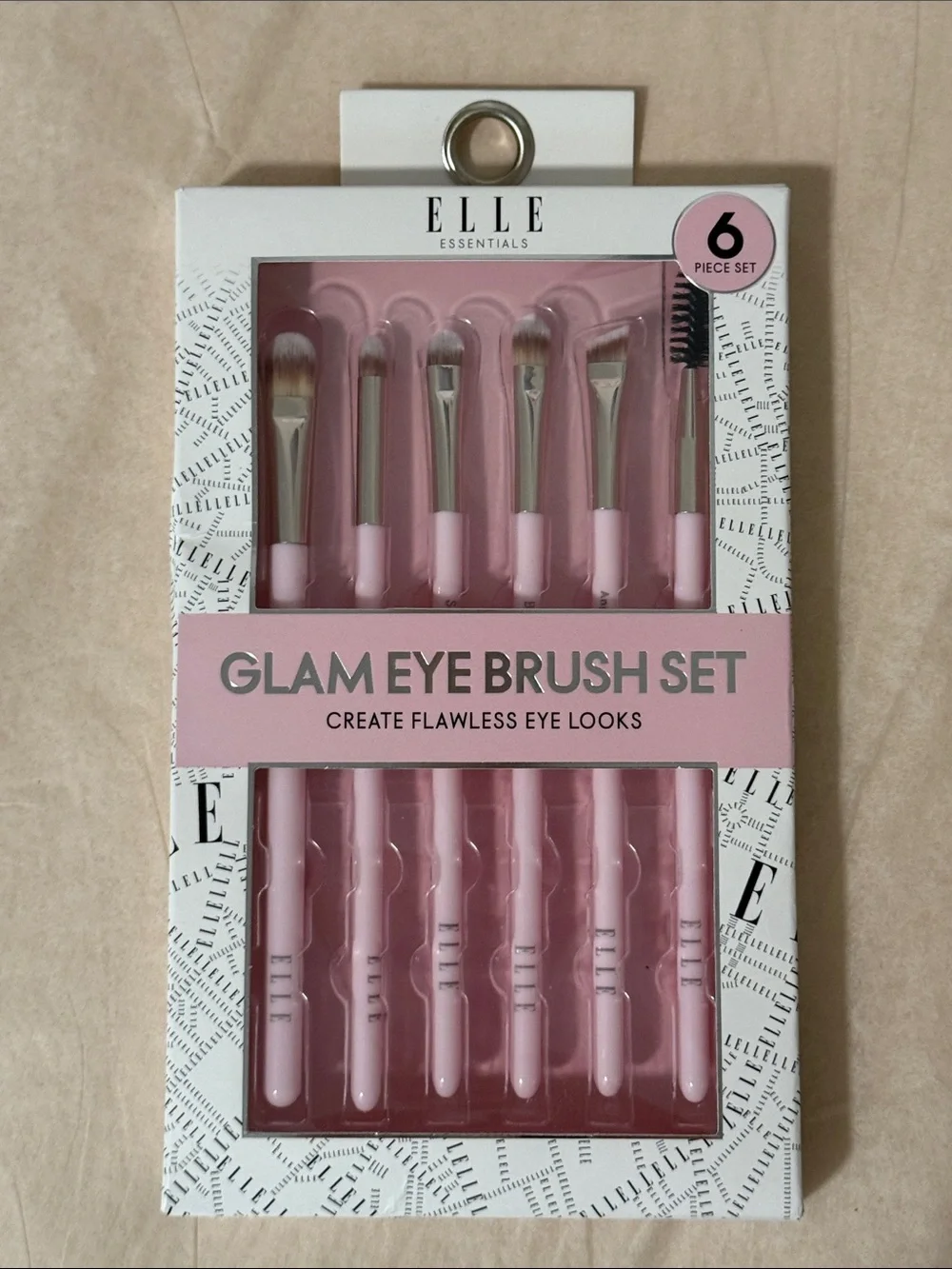 Elle Pink Glam 6-Piece Eye Brush Set